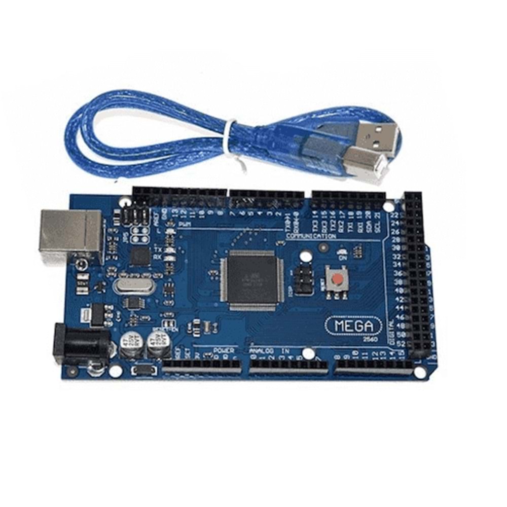 Arduino MEGA 2560 Bord (Atmega16u2) + Mikro USB Kablo Dahil