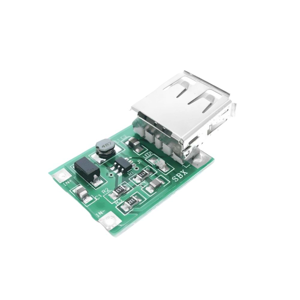 Mini DC-DC 0.9V-5V - 5V 600A Yükseltici USB Şarj Modülü