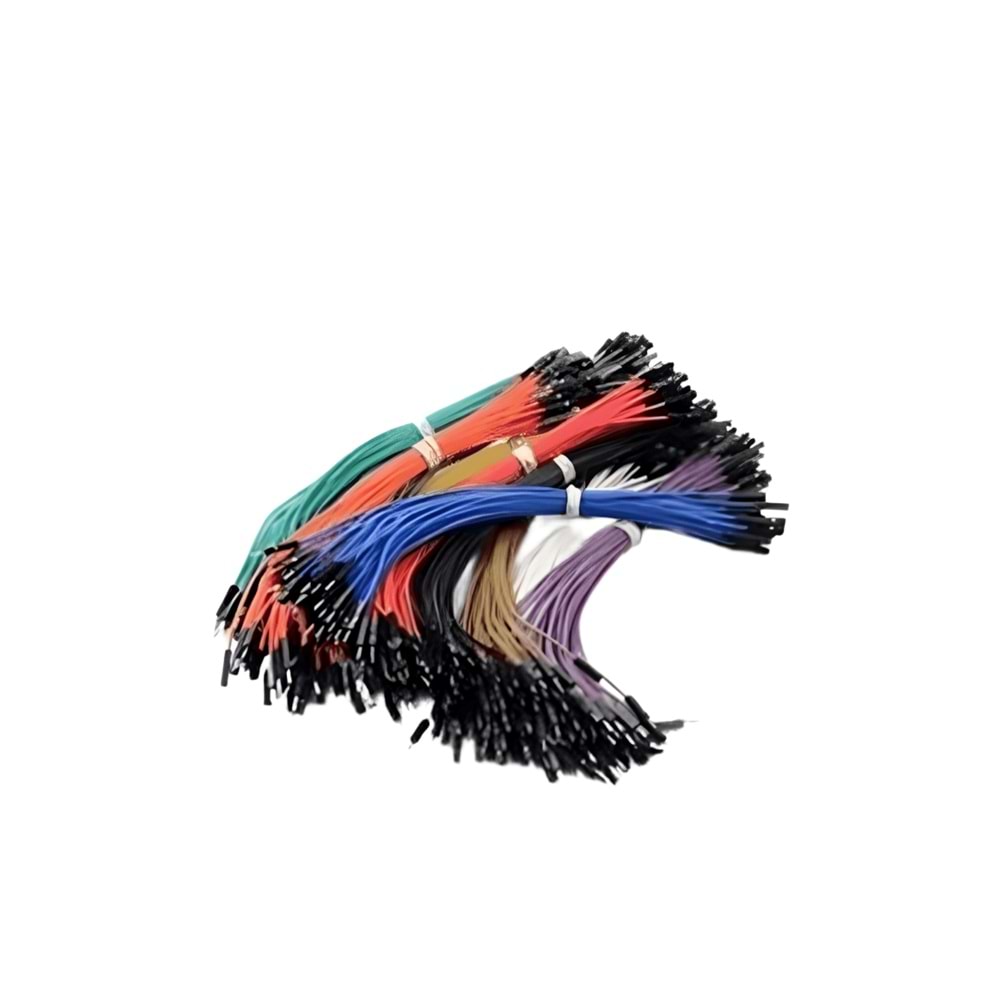 20cm 1 Pin Kablo Dişi-Dişi Jumper Kablo (1 Adet) F-F Dupont Kablo