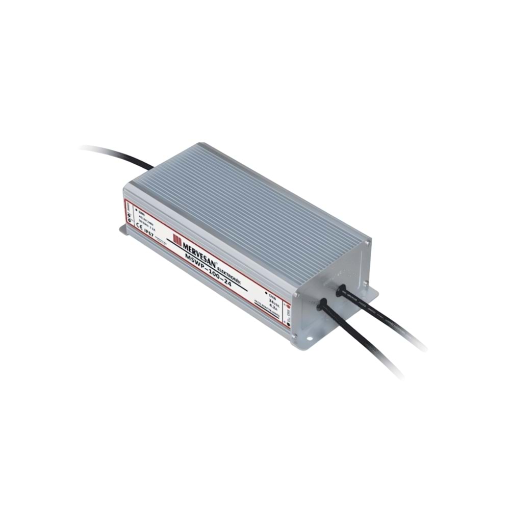 12V 20A 250W Sabit Voltaj SMPS IP-67, Metal Kasa Dış Mekan MTWP-250-12 Mervesan