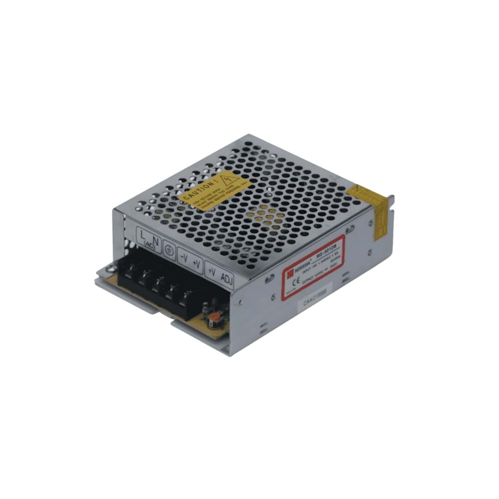 5V 10A 60W Metal Kasa Adaptör - SMPS, İç Mekan MT-60-5 Mervesan