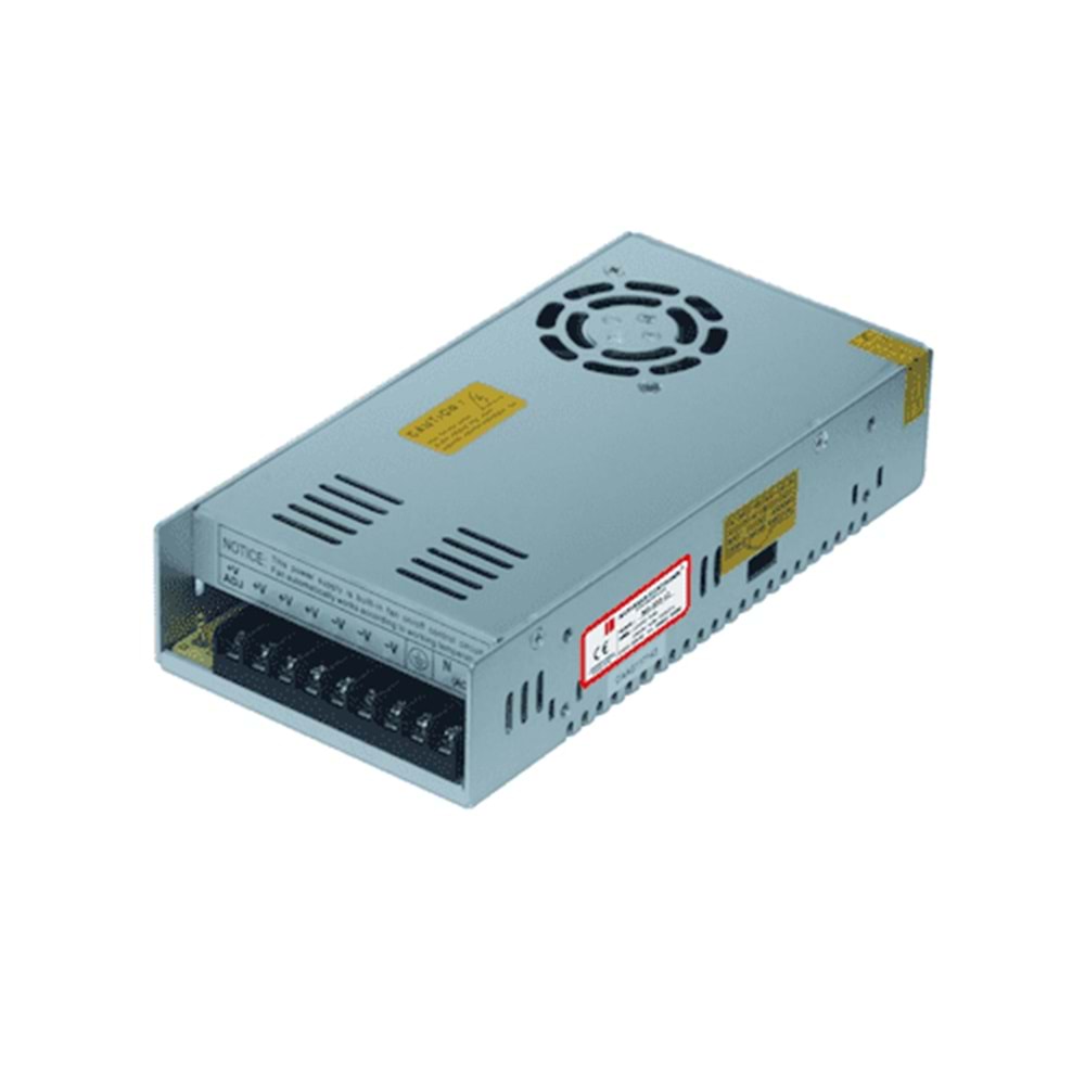 48V 7.3A 350W Metal Kasa Adaptör - SMPS, İç Mekan MT-350-48 Mervesan