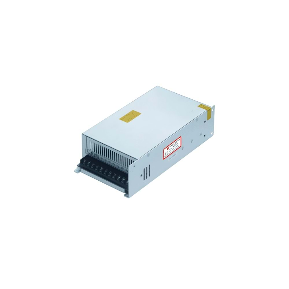 12V 40A 500W Metal Kasa Adaptör - SMPS, İç Mekan MT-500-12 Mervesan