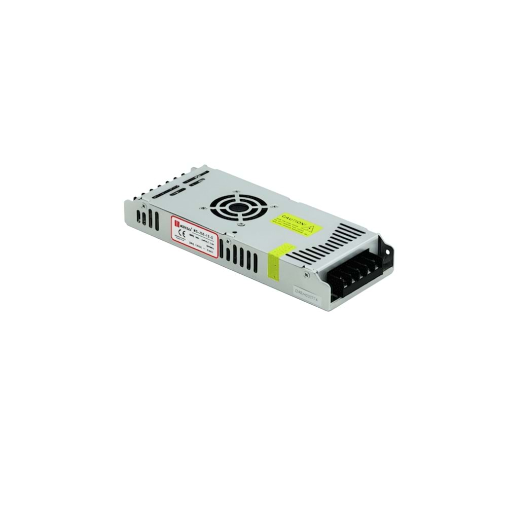 12V 23A 280W Slim Metal Kasa SMPS MS-280-12-S Mervesan