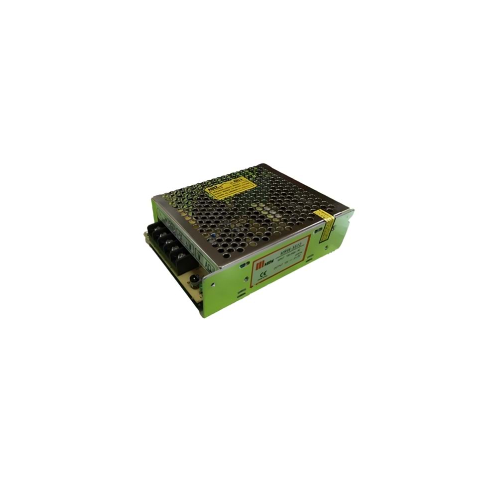 12VDC 3A 35W Metal Kasa Adaptör - SMPS, İç Mekan Ekonomik MRW-35-12 Mervesan