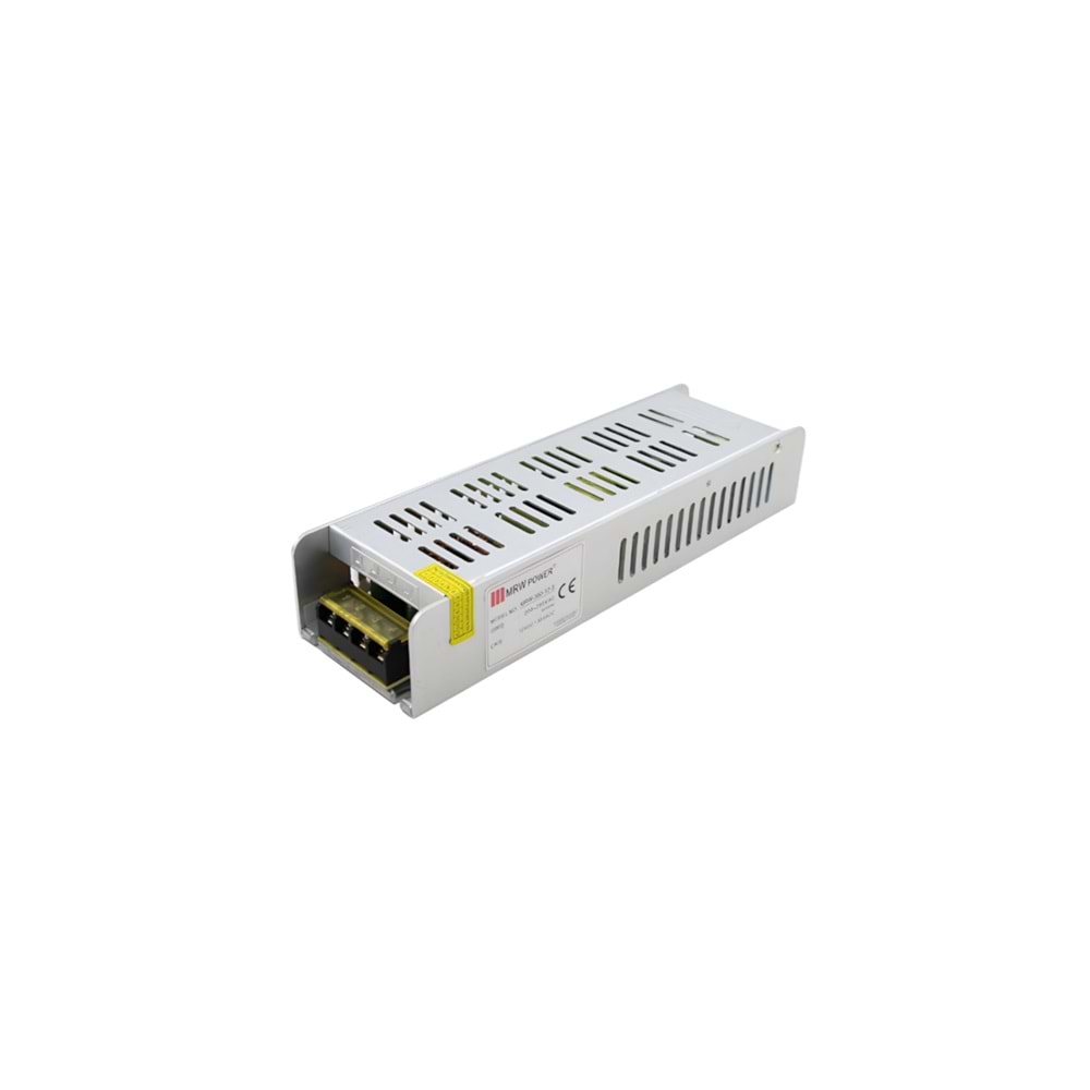 12VDC 30A 360W Metal Kasa Adaptör - SMPS, İç Mekan Ekonomik MRW-360-12-S Mervesan