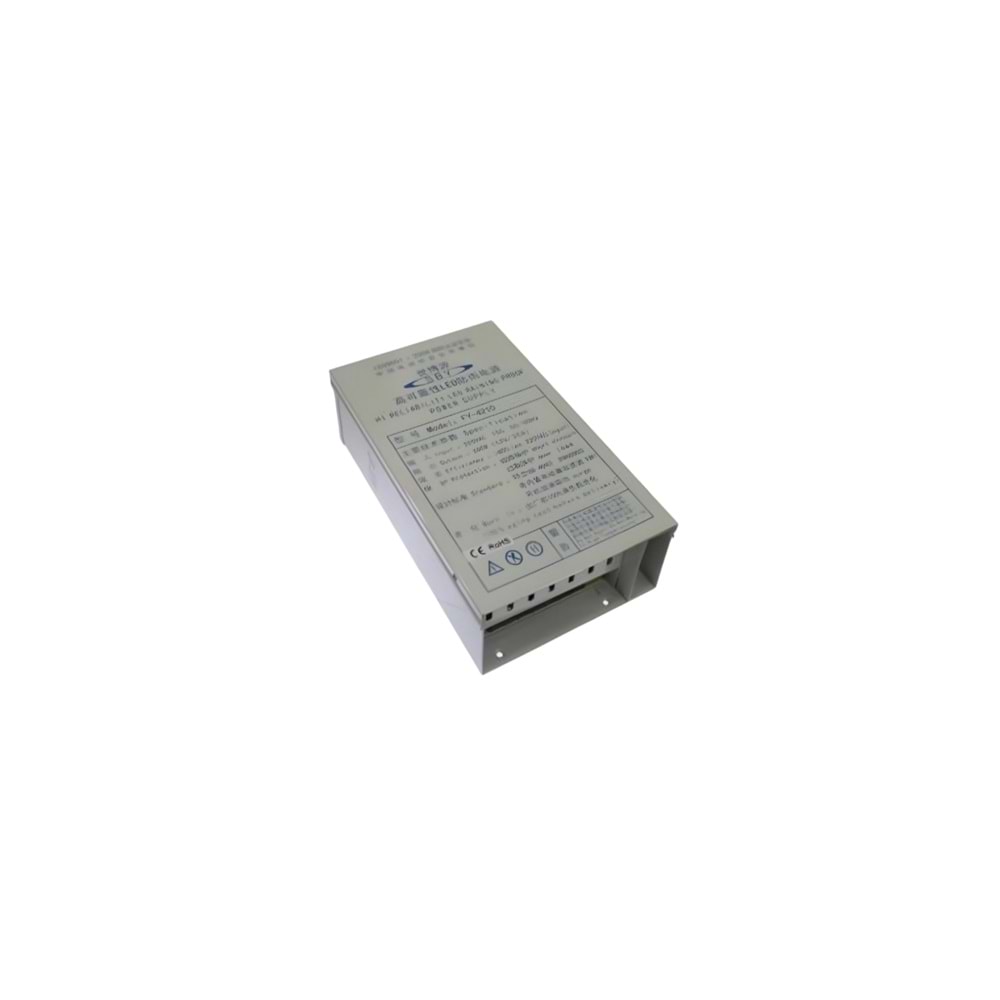12V DC 16.5A 200W Yağmur Korumalı Adaptör FY-4210 Mervesan