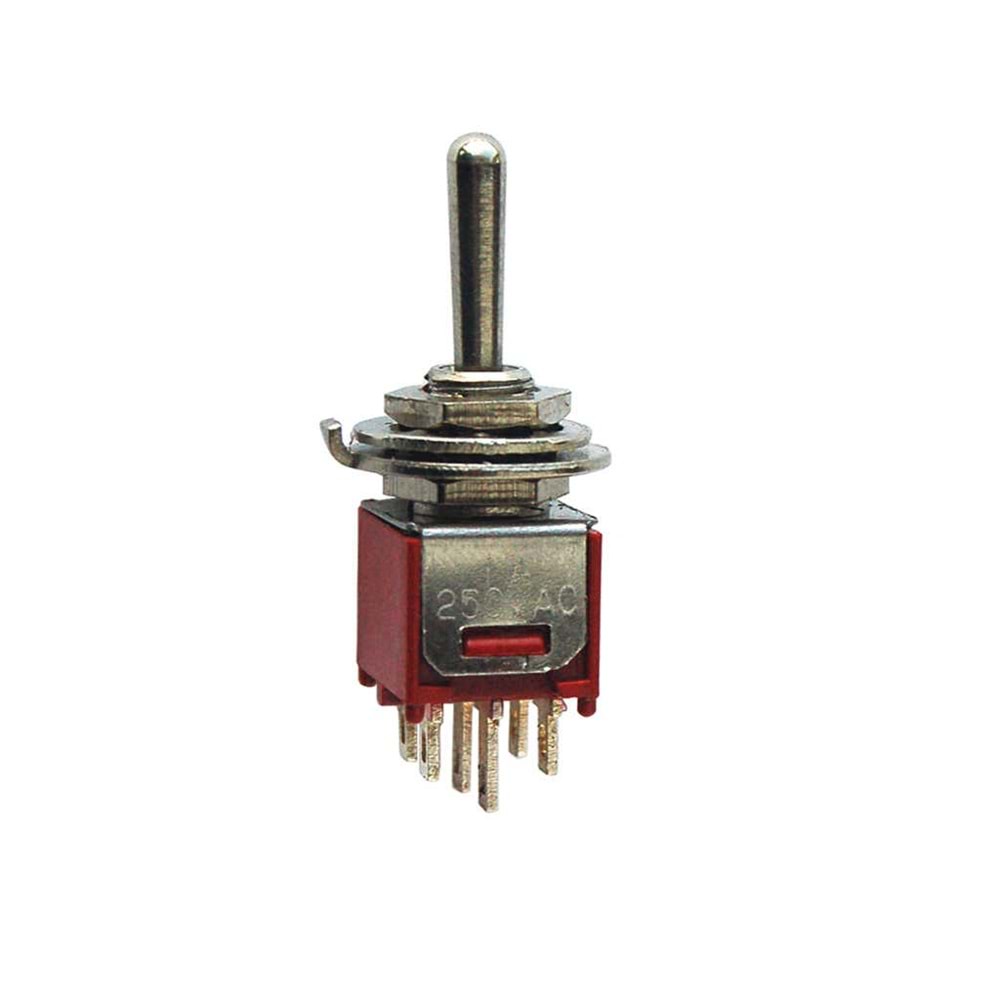 IC-138 Toggle Switch On-Off 6P Çap 5mm SMTS-202