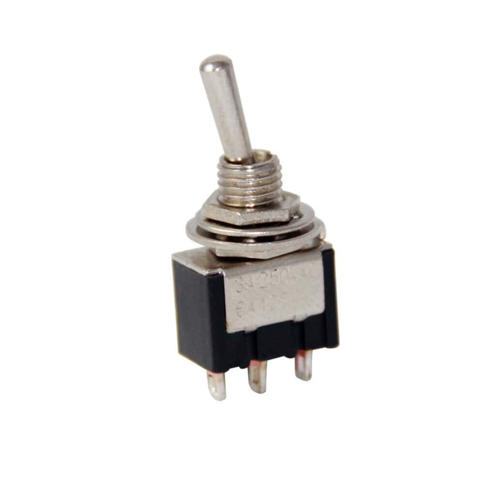 IC-141 Toggle Switch Yaylı Off-On 3P Yaylı Çap 6mm MTS-112