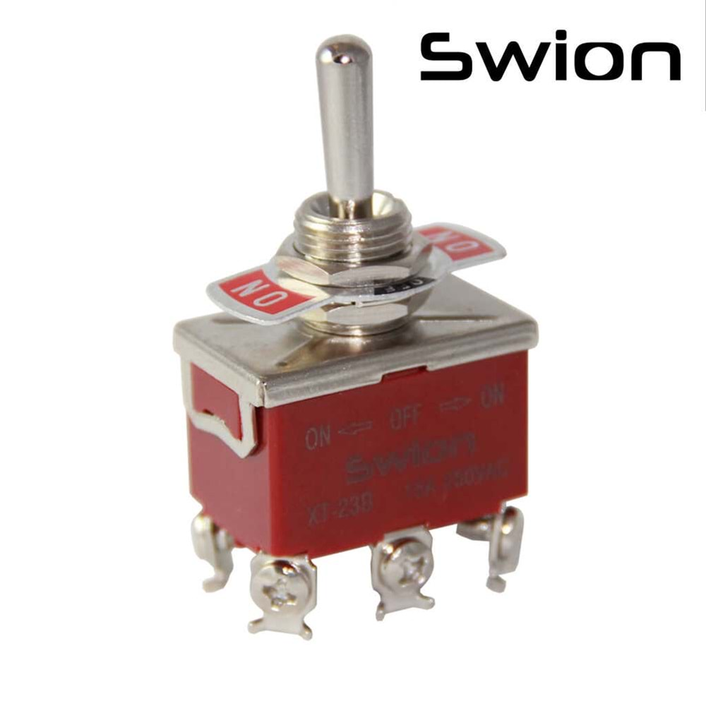 IC-158S Toggle Switch 6P On-Off-On Büyük Boy Çap12mm Swion