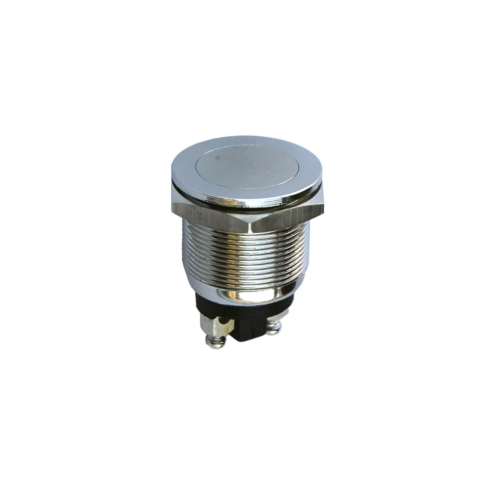 IC-182 Buton Metal Düz Çap 19mm PBS28B-2 D98