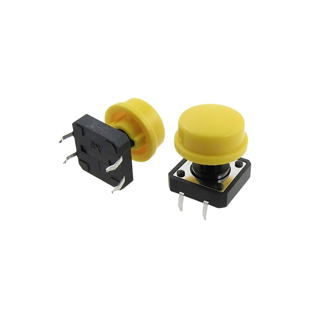 IC-204A Tac Switch Kapağı 12X12mm (IC-204 İçin) Kırmızı