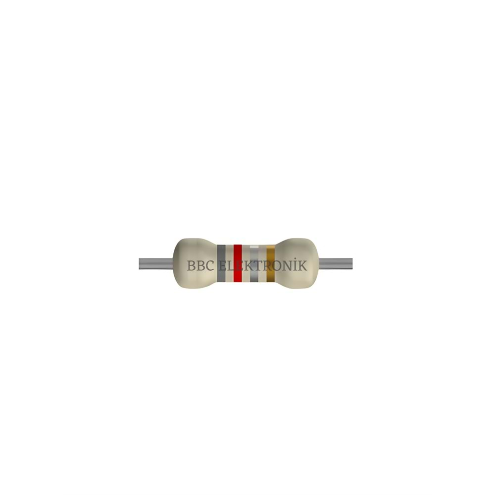 0.82 Ohm 1/4 Watt Direnç - Resistor, 0R82