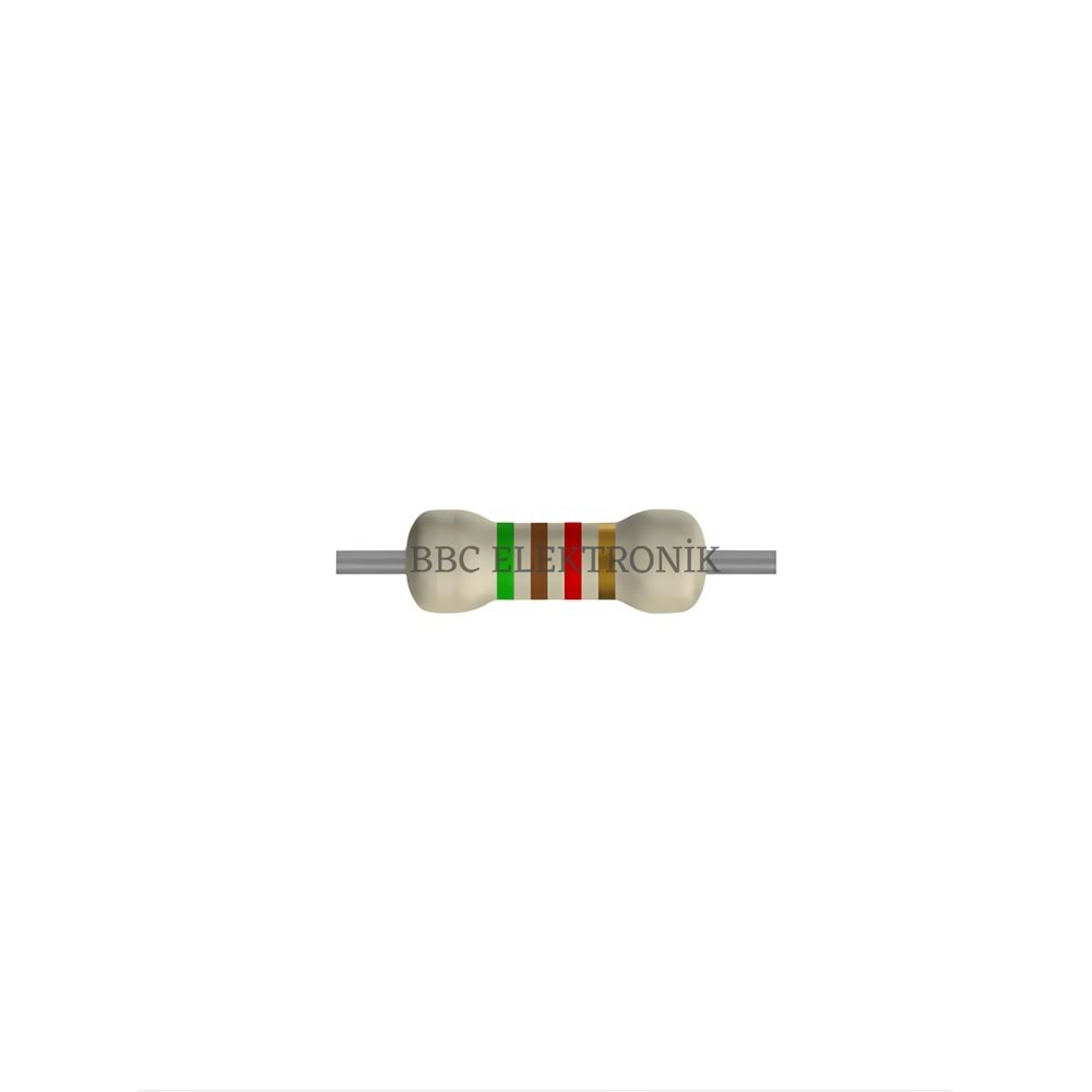 5.1 KOhm 1/4 Watt Direnç - Resistor, 5K1