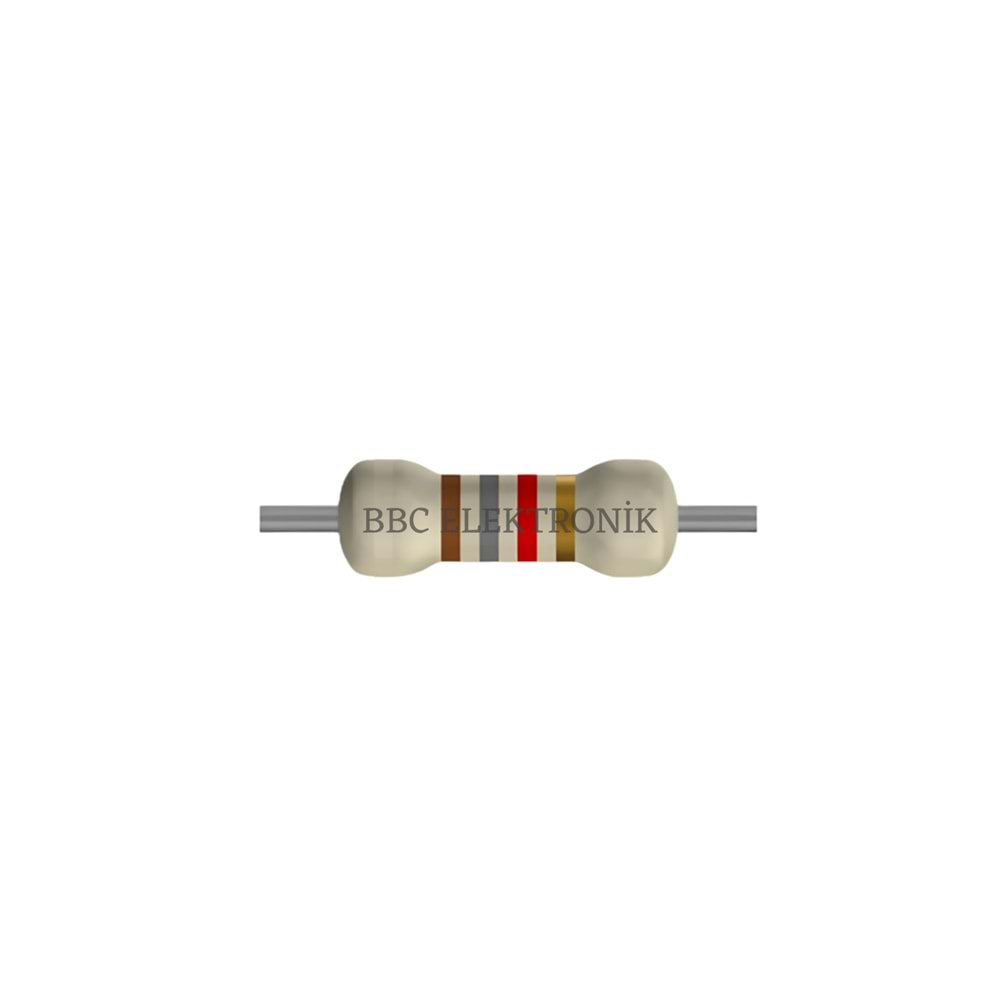 1.8 KOhm 1 Watt Direnç - Resistor, 1K8