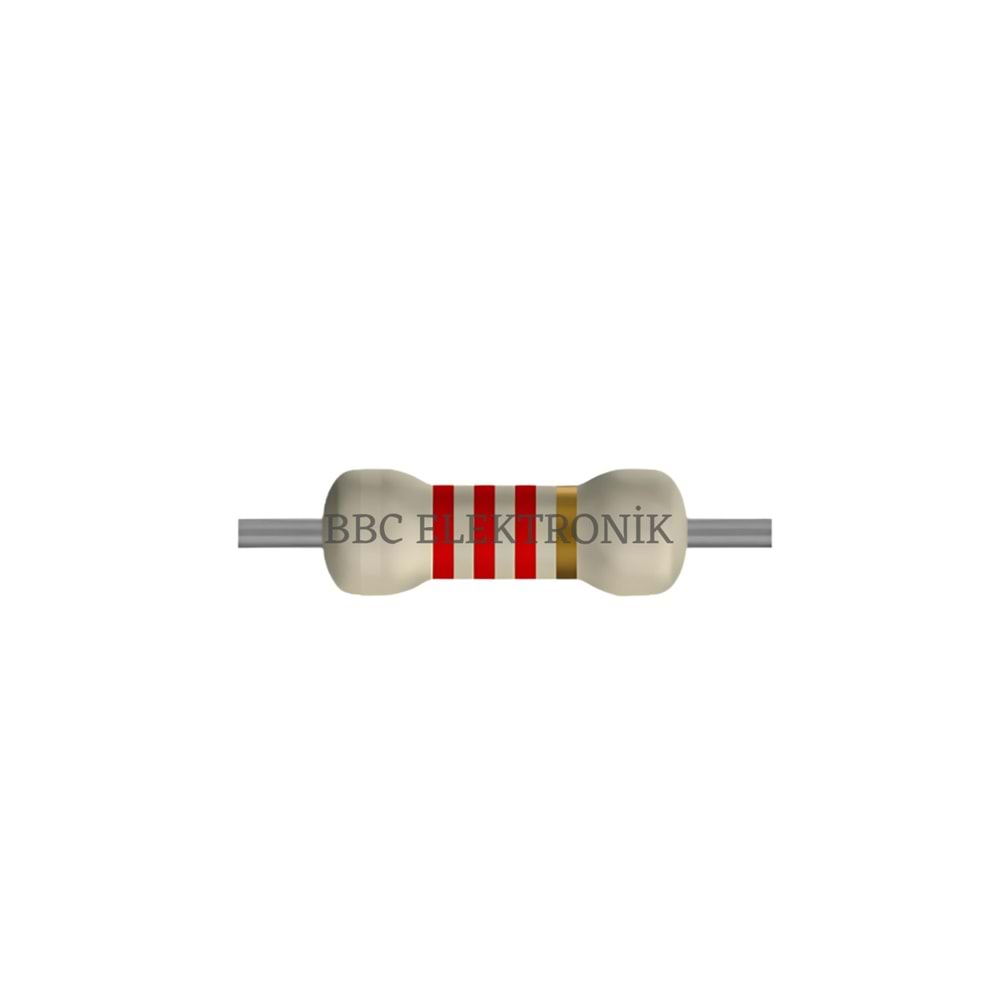 2.2 KOhm 1 Watt Direnç - Resistor, 2K2