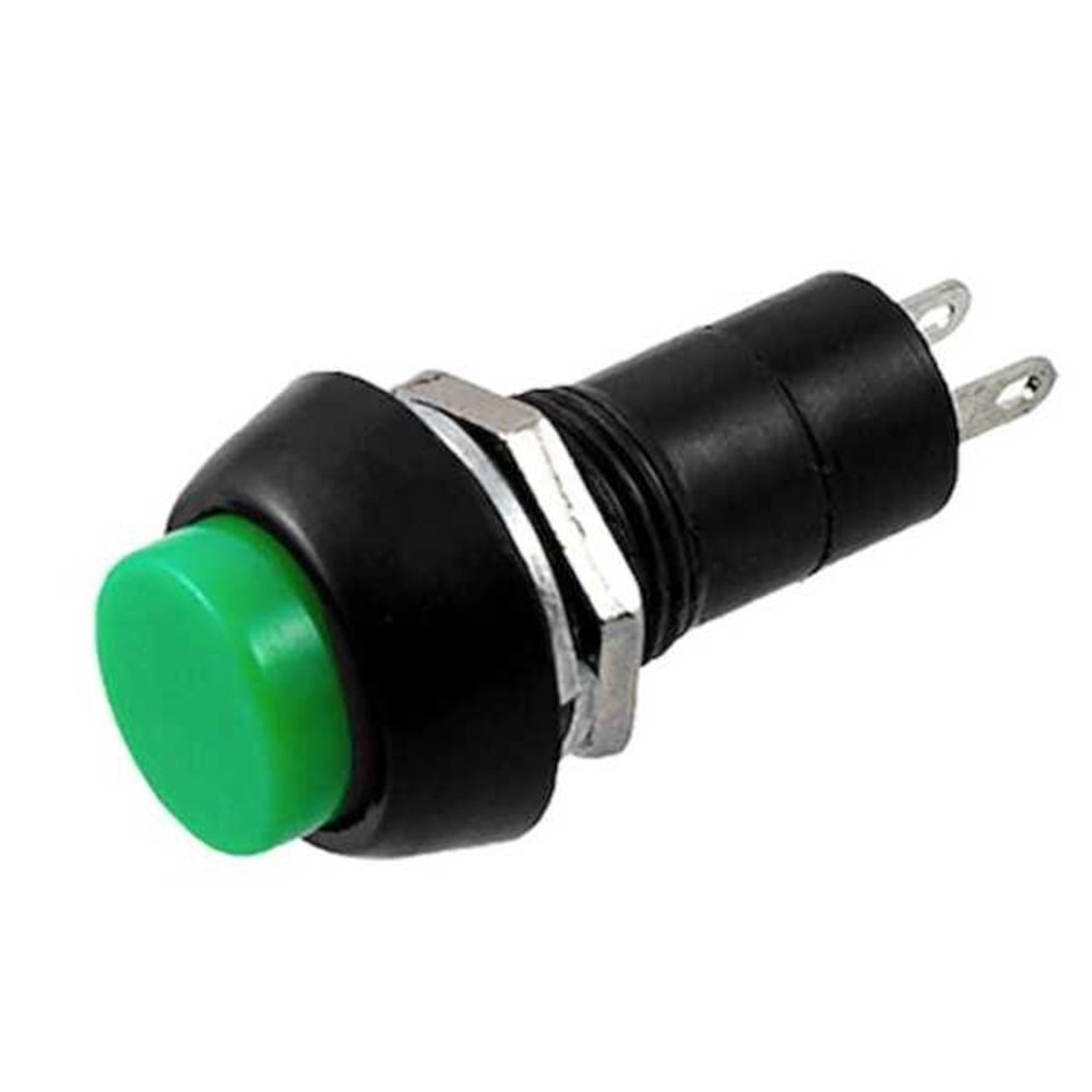 IC-185 Buton Çap 12mm Kalıcılı, Yeşil Renk