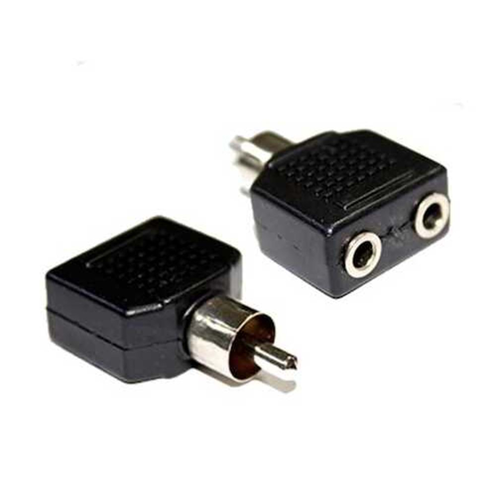 2 x 3.5mm Stereo Giriş - RCA Erkek Fiş Çıkış