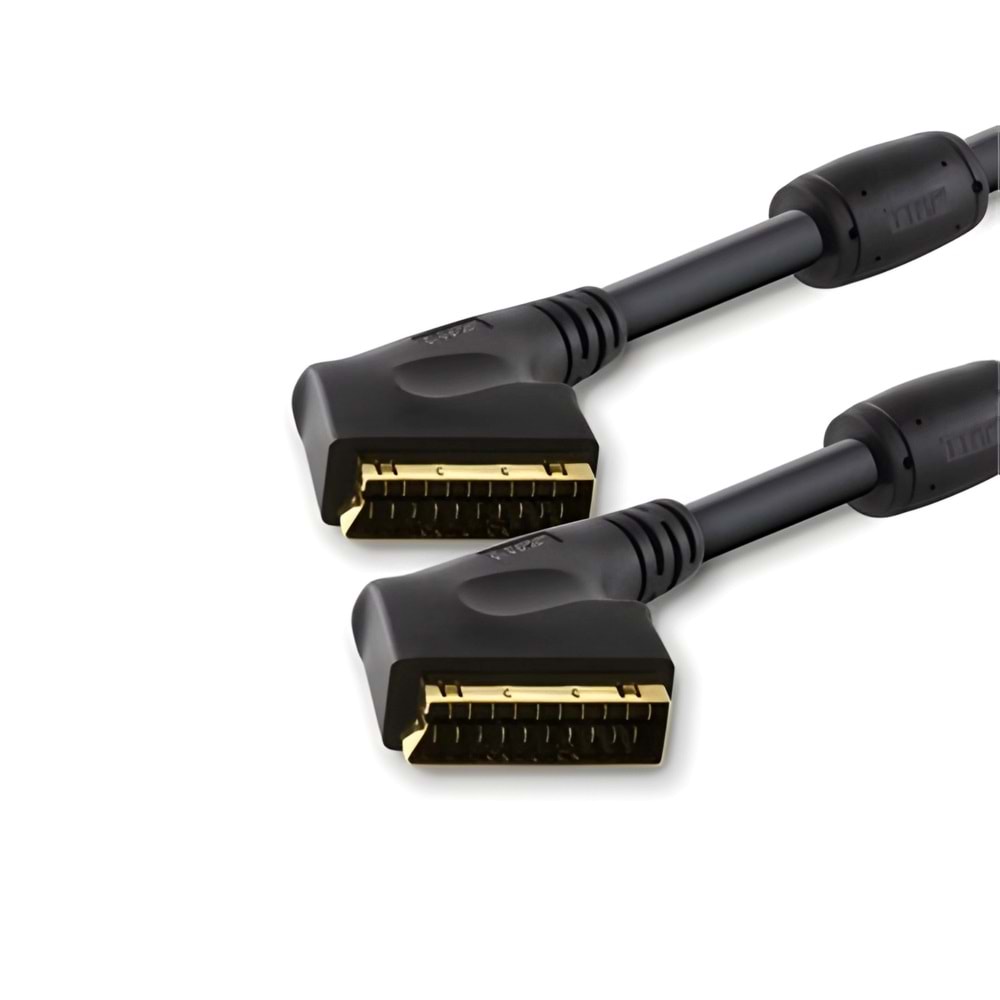 Scart-Scart Kablo 5 Metre, Gold Kaliteli