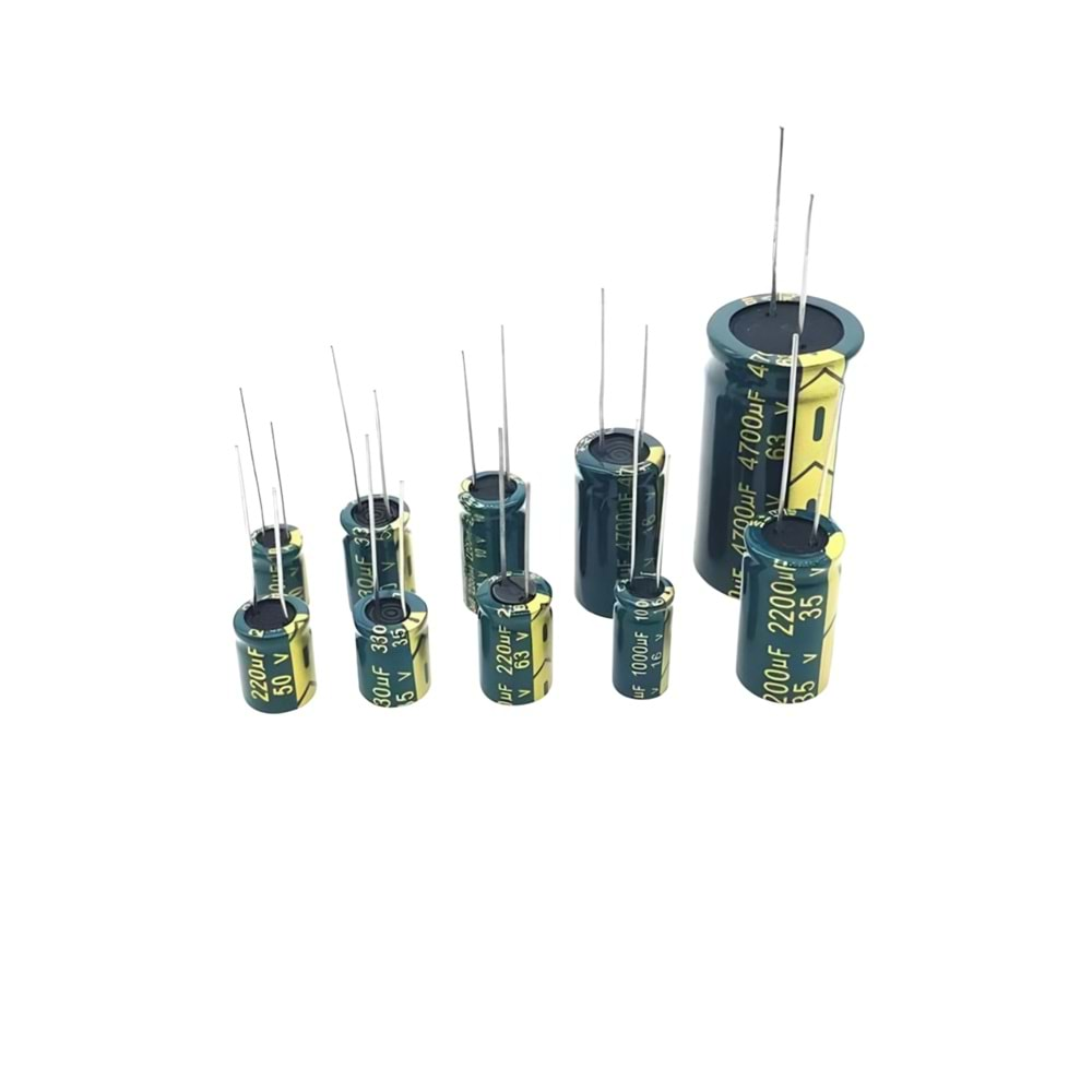 2.2uF 50 Volt Kondansatör, Kapasitör 5x11mm 105 Derece