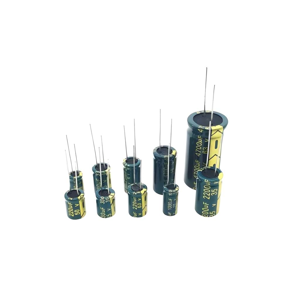 680uF 100 Volt Kondansatör, Kapasitör 18x31mm 105 Derece