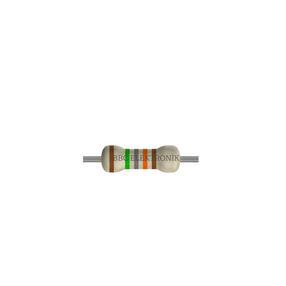 160 KOhm 1/4 Watt Metal Film Direnç - Resistor, 160K