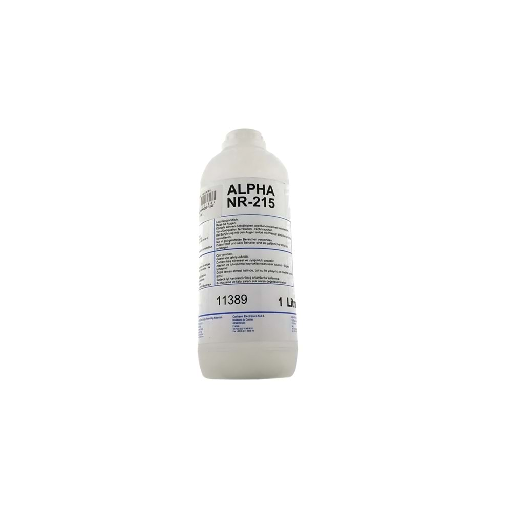 NR-215 Sıvı Flux Reçinesiz No-Clean 25 lt ALPHA