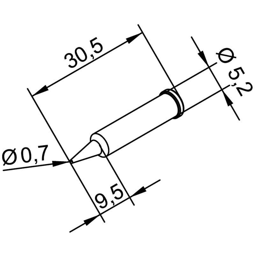 102PDLF07 Havya Ucu, icon Serisi Havya Ucu 0.7mm ERSA