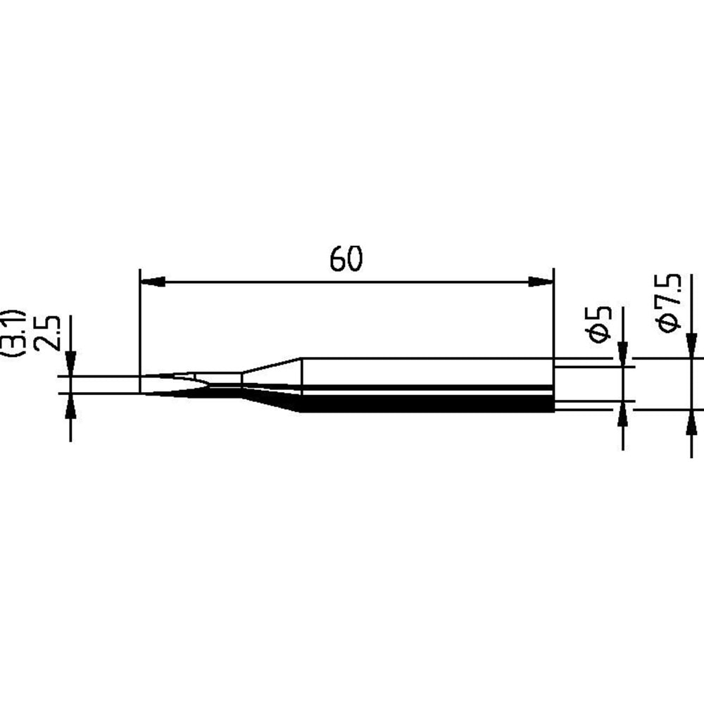 172KD Havya Ucu,920BD 25W Kalem Havya Ucu 3.1mm ERSA