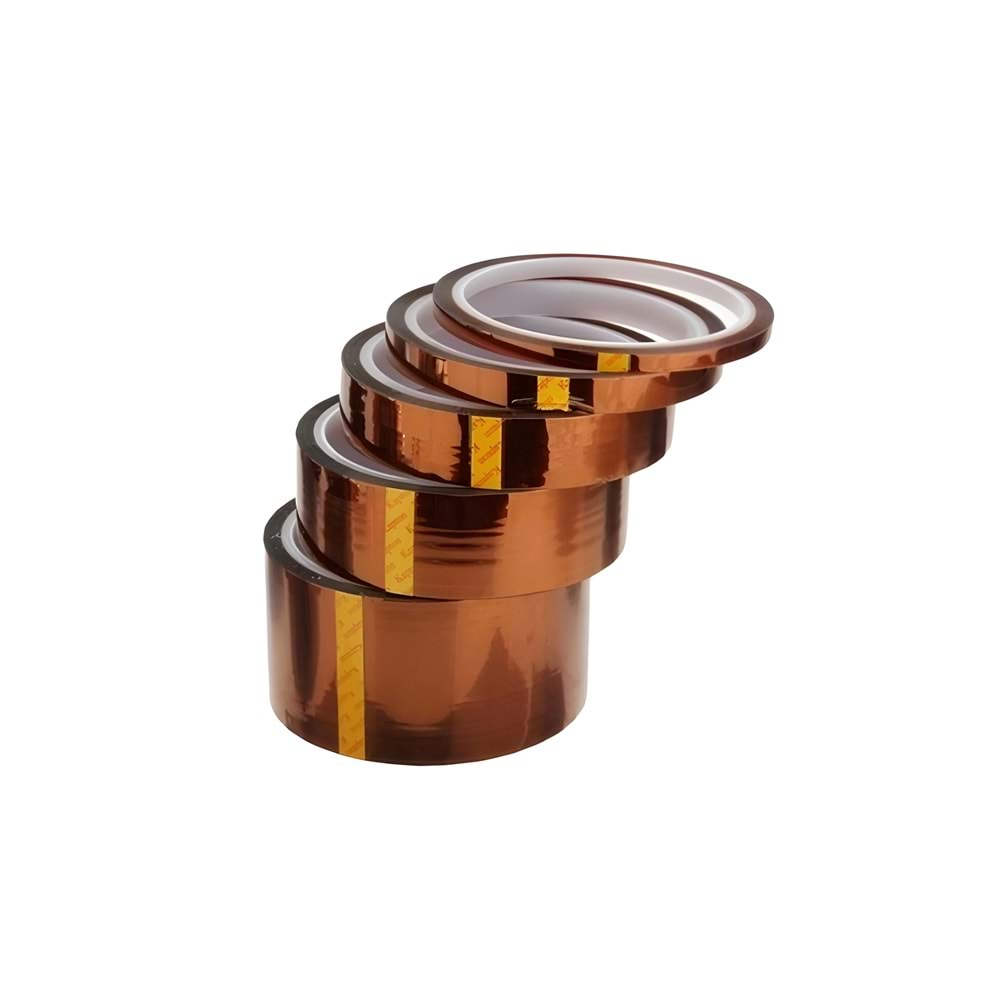 Polyamid Kapton Bant - Isıya Dayanıklı Poliamid Yanmaz Bant 20mm x 33mt