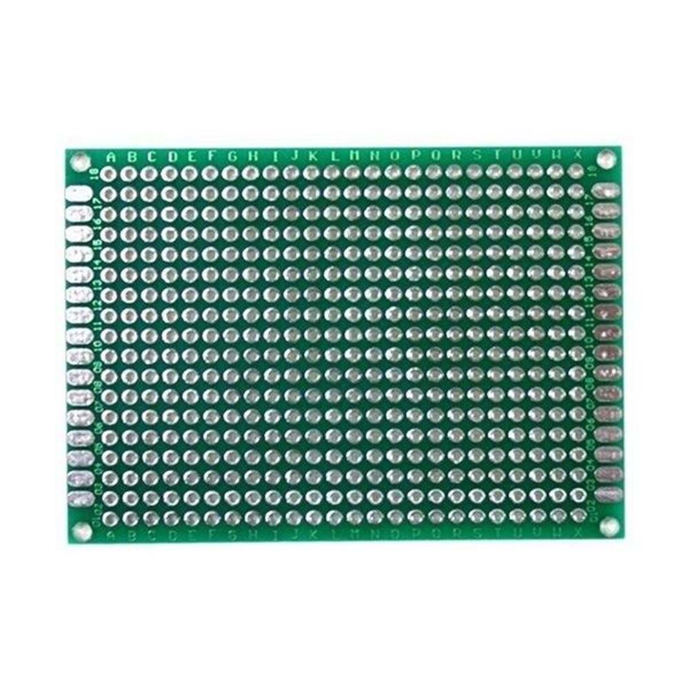 5X7 cm Çift Taraflı Delikli PCB Plaket, Pertinaks