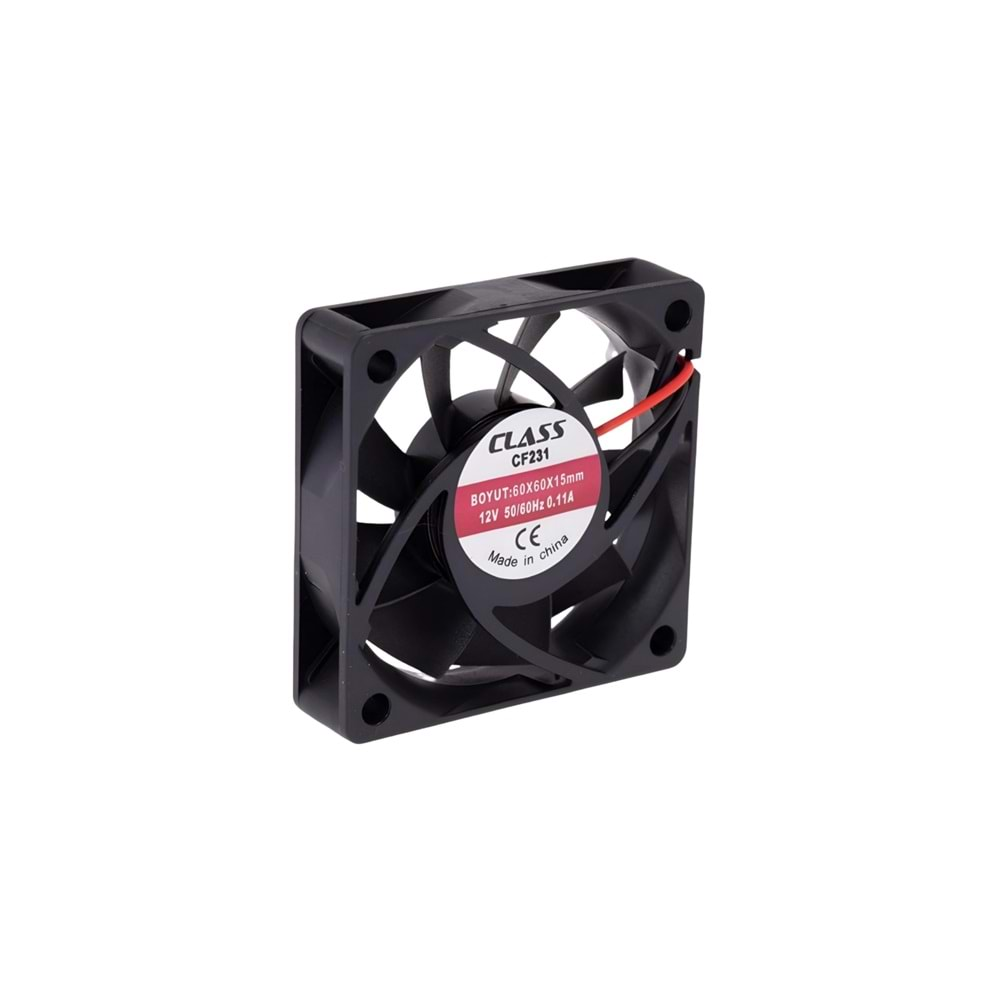 Fan 60X60X15 DC 12 Volt 2 Pin Class