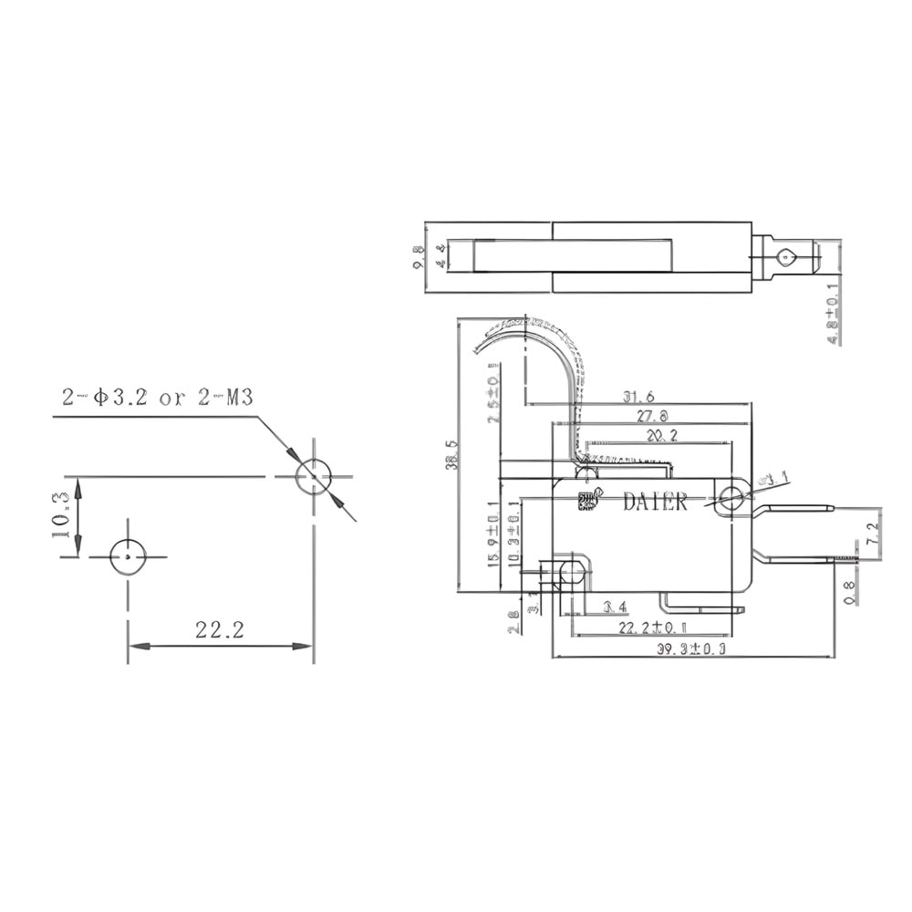 IC-170-2 Micro Switch Orta Kanca