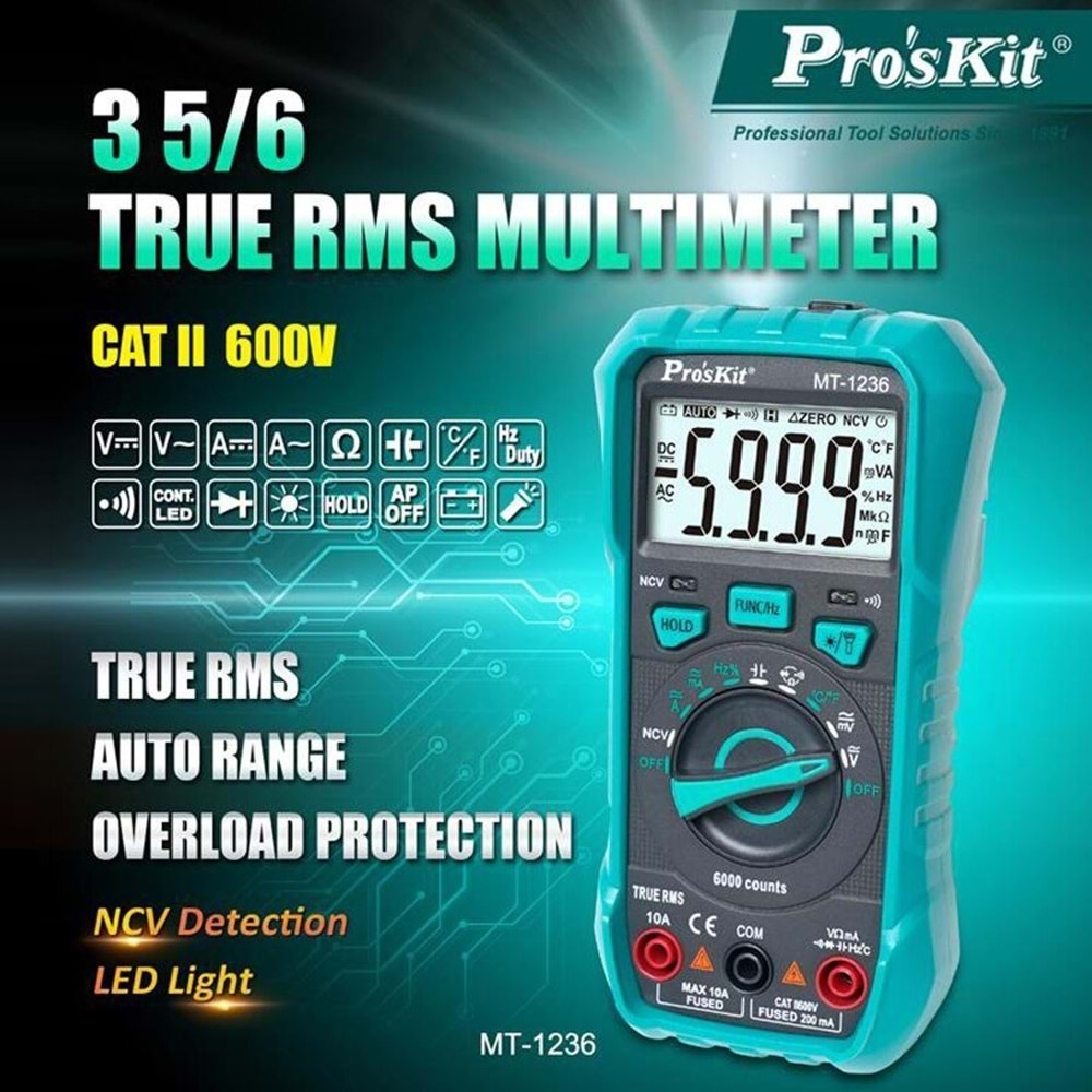 MT-1236 Dijital Multimeter - Ölçü Aleti Proskit Uygun Fiyatıyla Satın Al - bbcelektronik.com