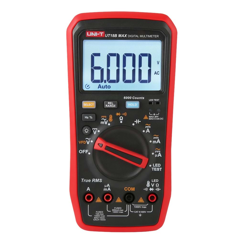 UT18B Max True RMS Dijital Multimetre UNI-T