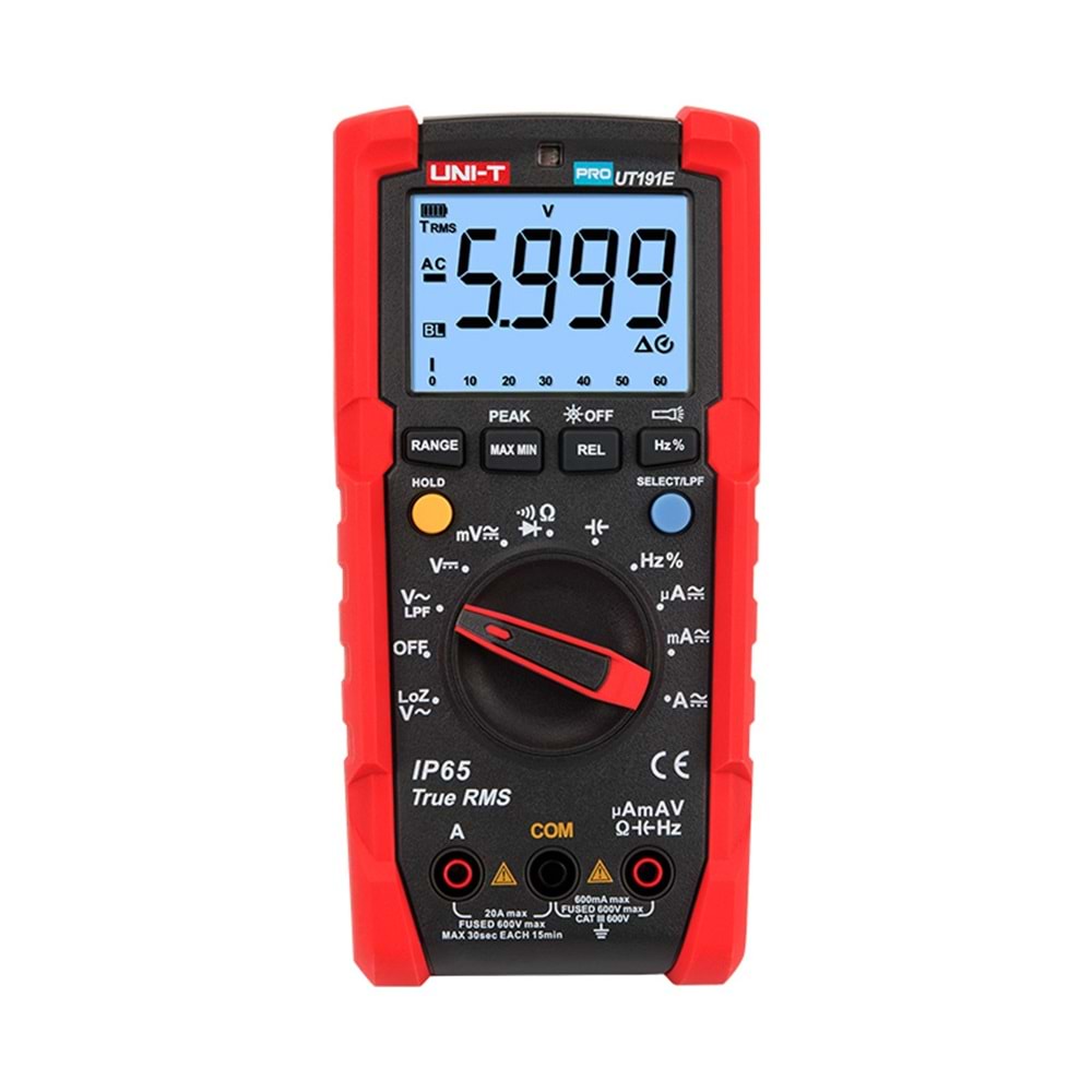 UT191E IP65 True RMS Profesyonel Djital Multimetre UNI-T