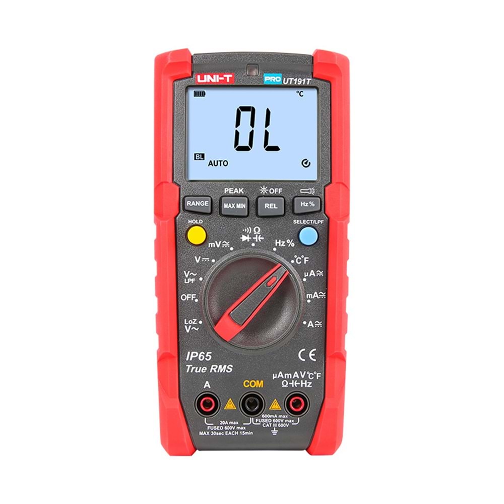 UT191T IP65 True RMS Profesyonel Djital Multimetre UNI-T