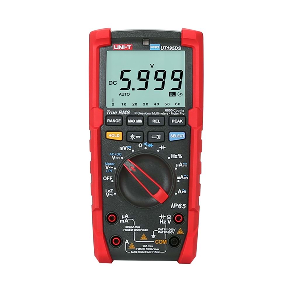 UT195DS IP65 True RMS Profesyonel Djital Multimetre UNI-T