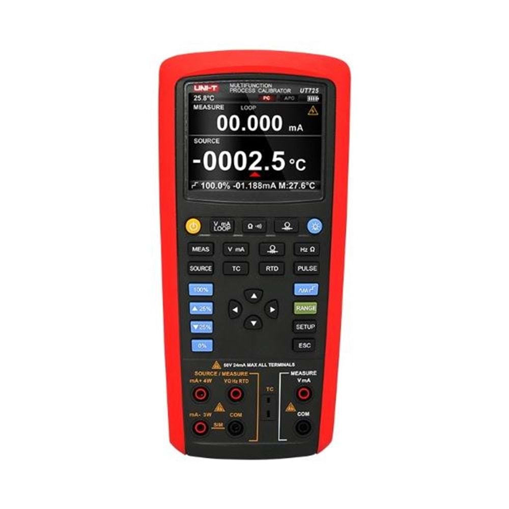 UT725 Çok Fonksiyonlu Loop Proses Kalibratörü UNI-T