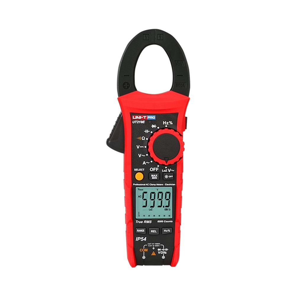 UT219E 600A AC Profesyonel True RMS IP54 Djital Pens ampermetre UNI-T