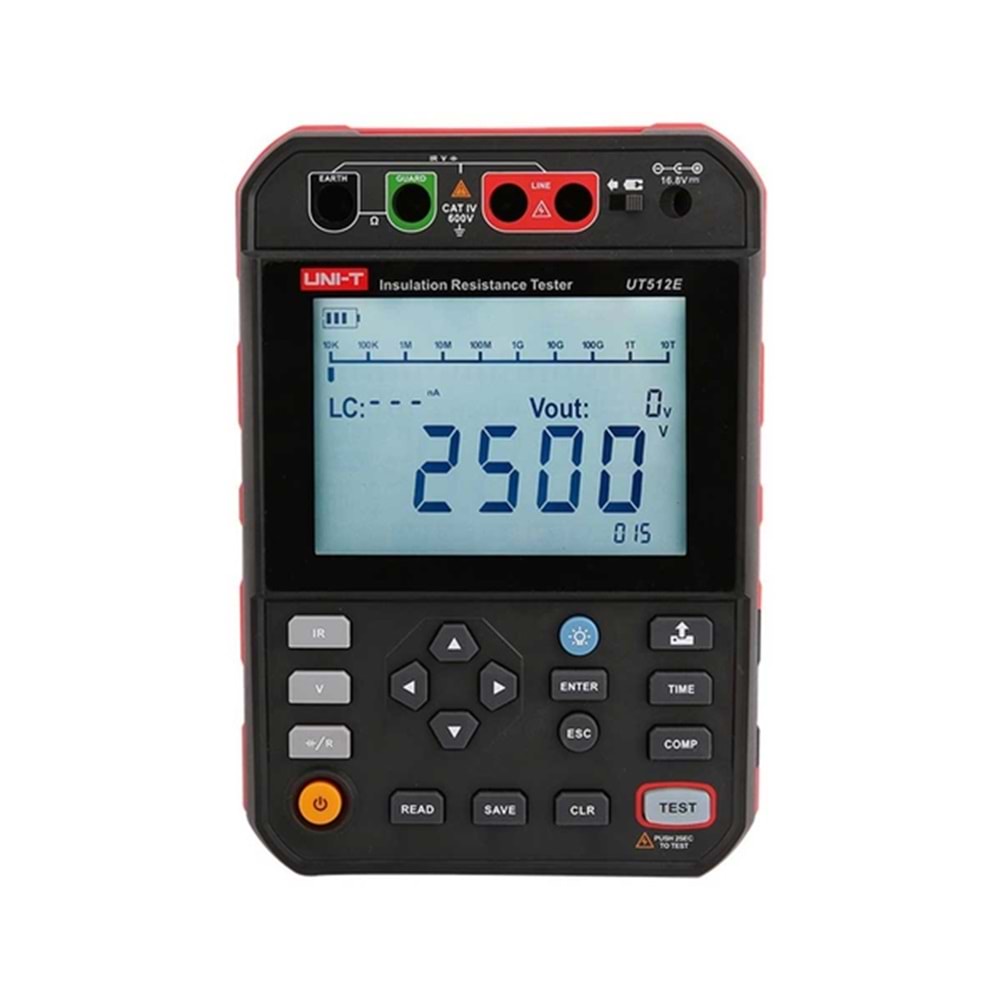 UT512E 2.5kV Dijital İzolasyon Direnci Test Cihazı UNI-T
