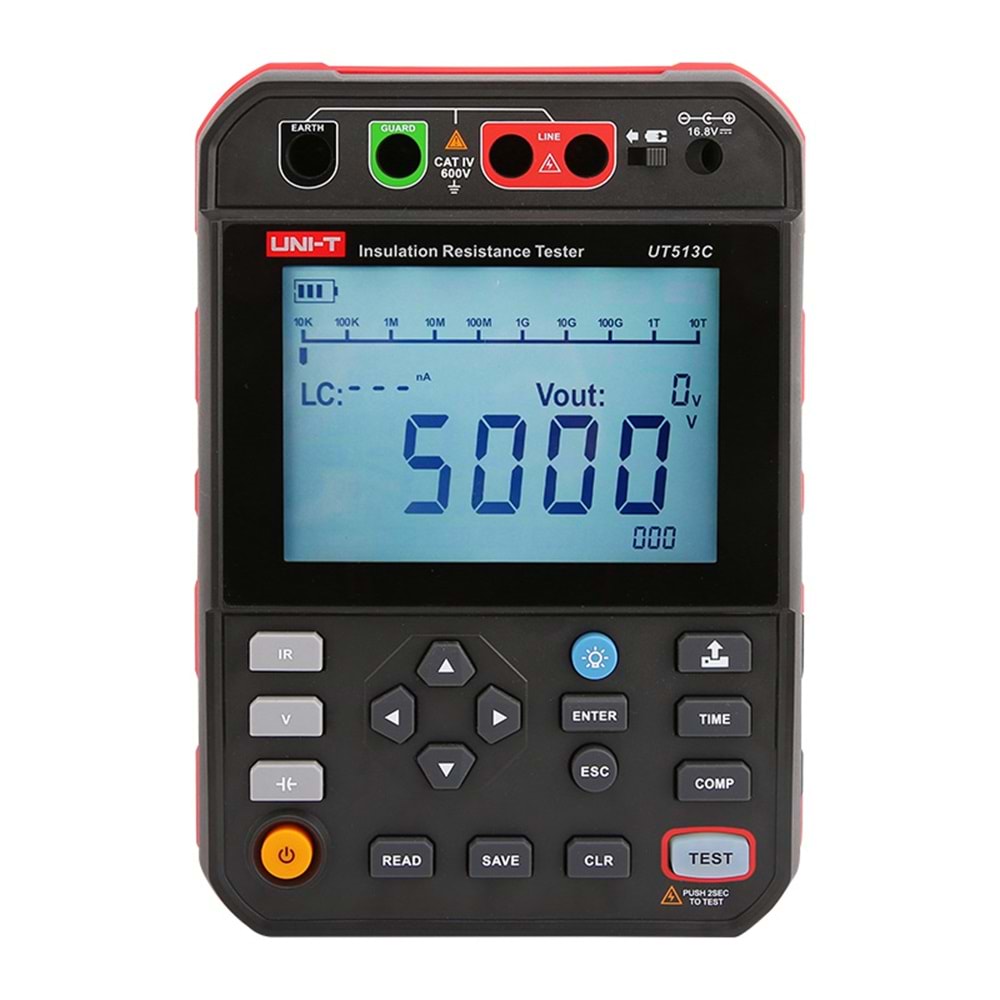 UT513C 5kV Dijital İzolasyon Direnci Test Cihazı UNI-T