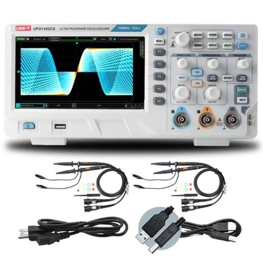 UPO1102CS Masa Tipi Dijital Osiloskop 100MHz UNI-T