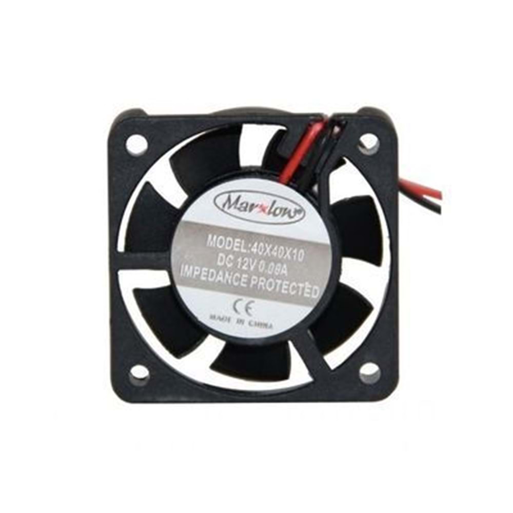 Fan 40X40X10 DC 12 Volt 2 Pin Marxlow