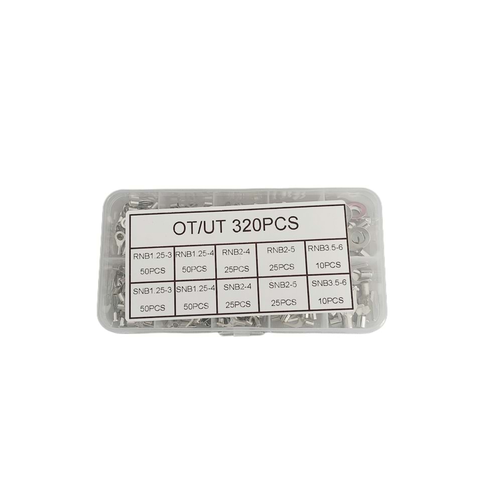 Kutulu Halka ve Çatal Tip Topraklama Terminal Seti İzolesiz 320 Parça