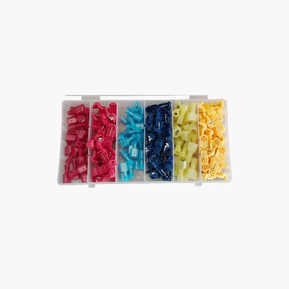 Kutulu Sıyırmasız Kablo Ekleme Terminal Seti 120 Parça