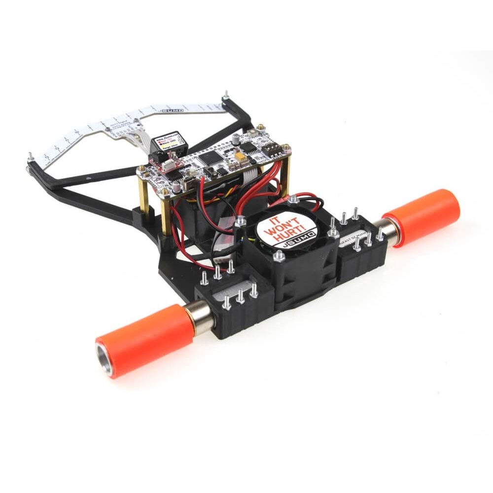 XPULSE Duvar Sensörlü Hızlı Çizgi İzleyen Robot (Montajlı, 16 Sensörlü, Başlat-Durdur Modüllü, Fanlı, PD Kontrollü)