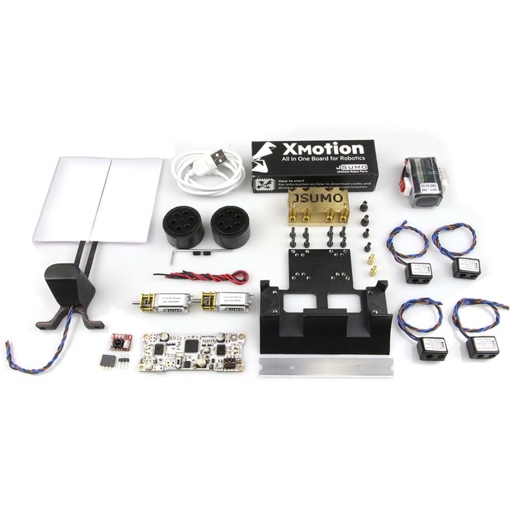 Bayraklı Shogun Mini Sumo Robot Kiti (Demonte-Montajsız)