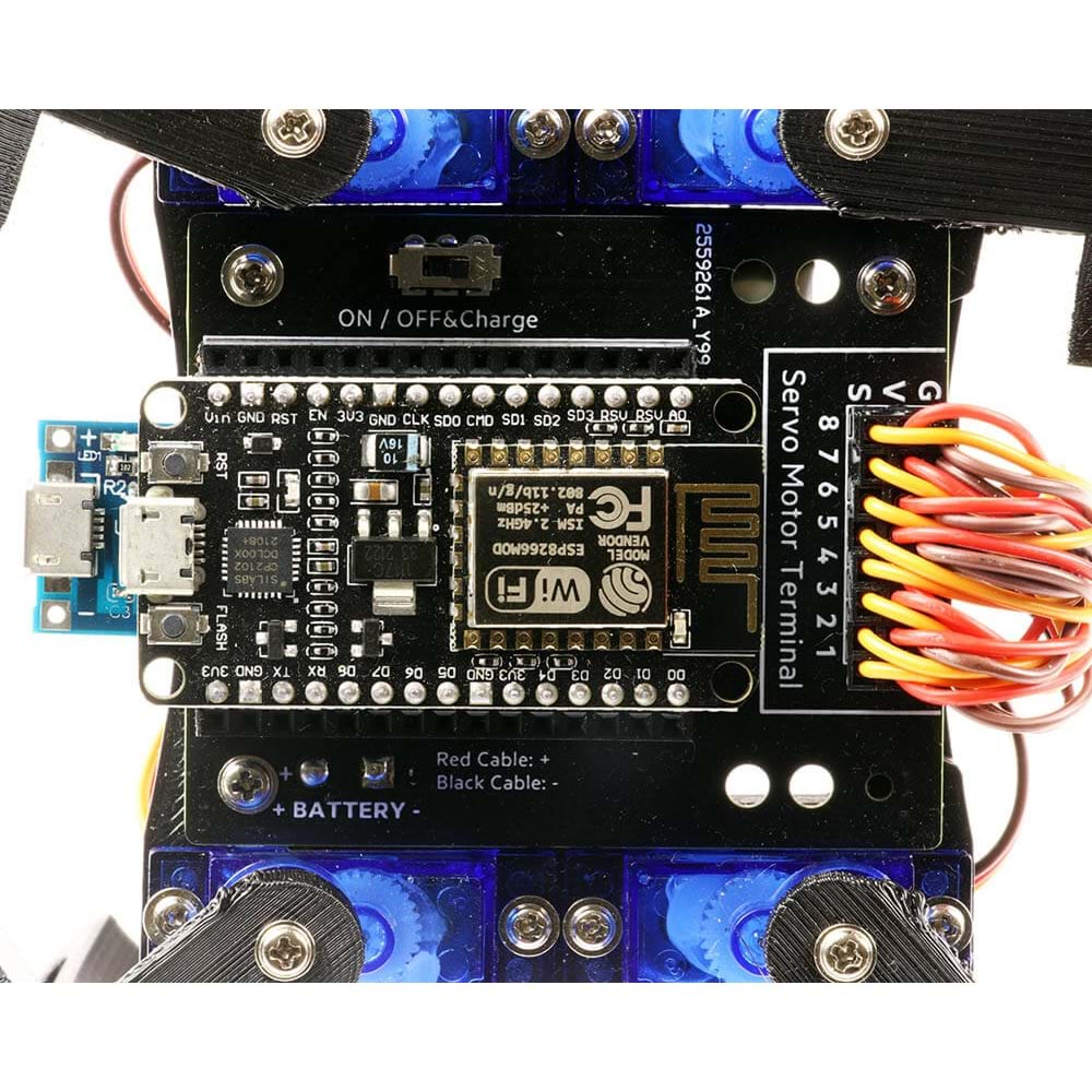 Wifi Örümcek Robot Kiti - (Demonte - Montajsız)
