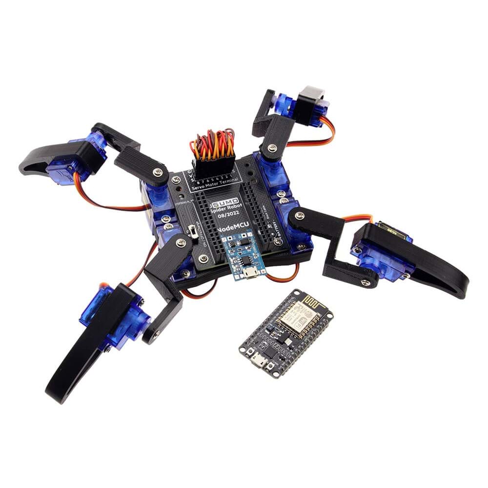Wifi Örümcek Robot Kiti - (Demonte - Montajsız)